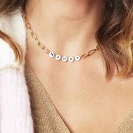 ketting 'happy'
