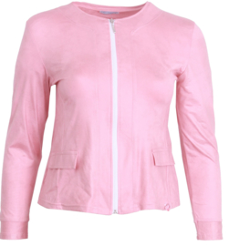Kort Leather Look jasje (K-31-LL) 005-Baby Roze