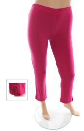 Legging met omslag en knoop (F-03) 056-Dr.Fuchsia