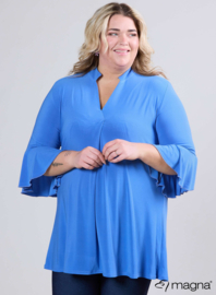 Flared Sleeves Relaxed Tunic (C-2503) 071-Dark Sky Blue