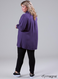 Trim Blouse (B-2424-LVS) 024-Grape Purple