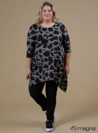 Tuniek Punten 3Q-mouw(C-0001-HVP) - X59061-Leopard Taupe