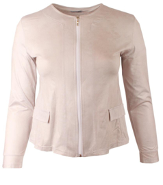 Kort Leather Look jasje (K-31-LL) 018-Creme *