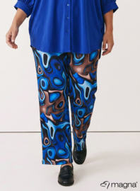 Broek Basic (D-03-PRINT) T10060-Fluid Design Royal Blue