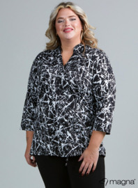 Roll Sleeve Top (B-9001-PR) V51001-Splash BW