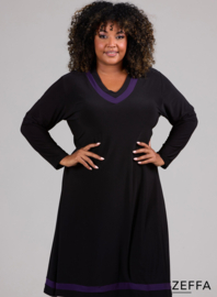 V-Element Dress (ZF-DR-1008-SOL) 059-Dr.Paars