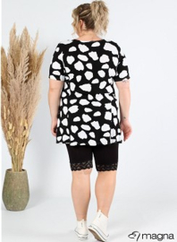 Short Sleeve A-lijn Shirt (B-9004-VP-MB) Y30001-Big Cow Black
