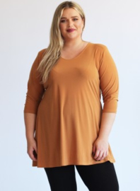 Lange basic shirt (B-6004) 065-Musterd