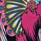Roll Sleeve Top (B-9001-PR) W92006-Pink Floral Jungle