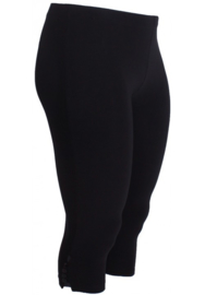 Legging 4 knopen (F-04) 001-Zwart*