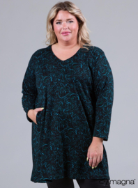 Relaxed Fit Tunic (C-2324-HVP) U91048-Digital Waves Petrol