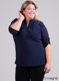 Roll Sleeve Top (B-9001) 017-Marine