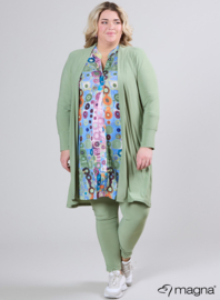 Open Front Loose Cardigan (N-2201) 022-Licht Khaki