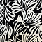 Lange basic shirt (B-6004-VP-MB) U18001-Flower Black-White