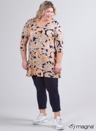 Lange basic shirt (B-6004-VP-MB) U25066-Chalk Shapes Coral