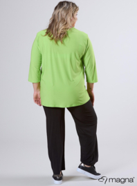 Comfy Button Flap Tunic (C-2504) 008-Lime Green