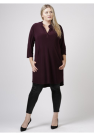 Tuniek 3/4 mouw (C-8011) 026-Aubergine