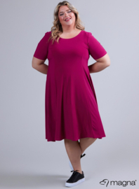 Long A-Line Dress (C-2203) 056-Magenta