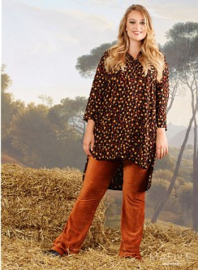 Buttoned Tunic (ME-TU-1005) Z27028-Falling Blocks Rust