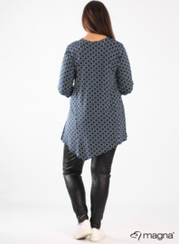 Tuniek Triangle vis-print (B-93-VPMB) 00002C-circle square navy