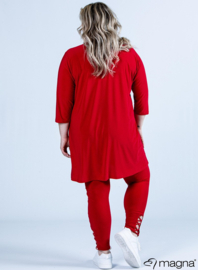 Relaxed V-Strap tunic (C-2320) 015-Rood