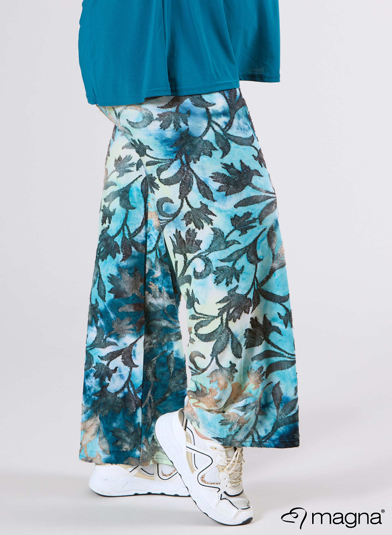 Broek Basic (D-03-MSH) U51048-Fall Leaves Petrol