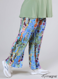 Broek Basic (D-03-PRINT) T41071-Wall Deco Blue-Pink