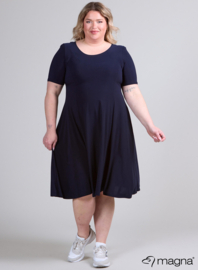 Long A-Line Dress (C-2203) 017-Navy