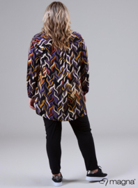 Trim Blouse (B-2424-LVP) U84024-Flames Purple