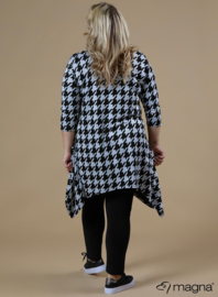 Tuniek Punten 3Q-mouw(C-0001-HVP) - W11010-Big Pdp Grey