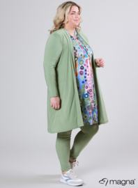 Open Front Loose Cardigan (N-2201) 022-Licht Khaki