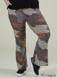 Relaxed Pocket Flared Pants (D-2403-PRINT) V56014-Leo Sand