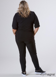 Puff Sleeve Shirt (B-2502) 001-Zwart