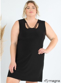 Dress 2 straps (C-9029) 001-Zwart