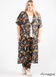 Lang Lichtgewicht Vest (N-2005) A65017-Flower Jungle Navy