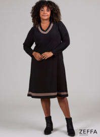 V-Element Dress (ZF-DR-1008-SOL) 061-Taupe