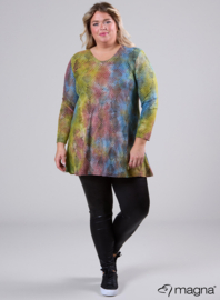 Lange basic shirt (B-6004-MSH) U56008-Tie Dye Lime