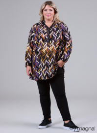 Trim Blouse (B-2424-LVP) U84024-Flames Purple