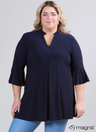 Flared Sleeves Relaxed Tunic (C-2503) 017-Navy