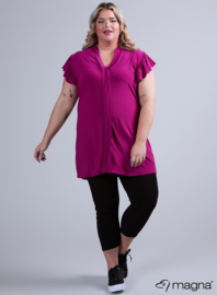 Sleeveless Frill Tunic (C-2305) 056-Magenta