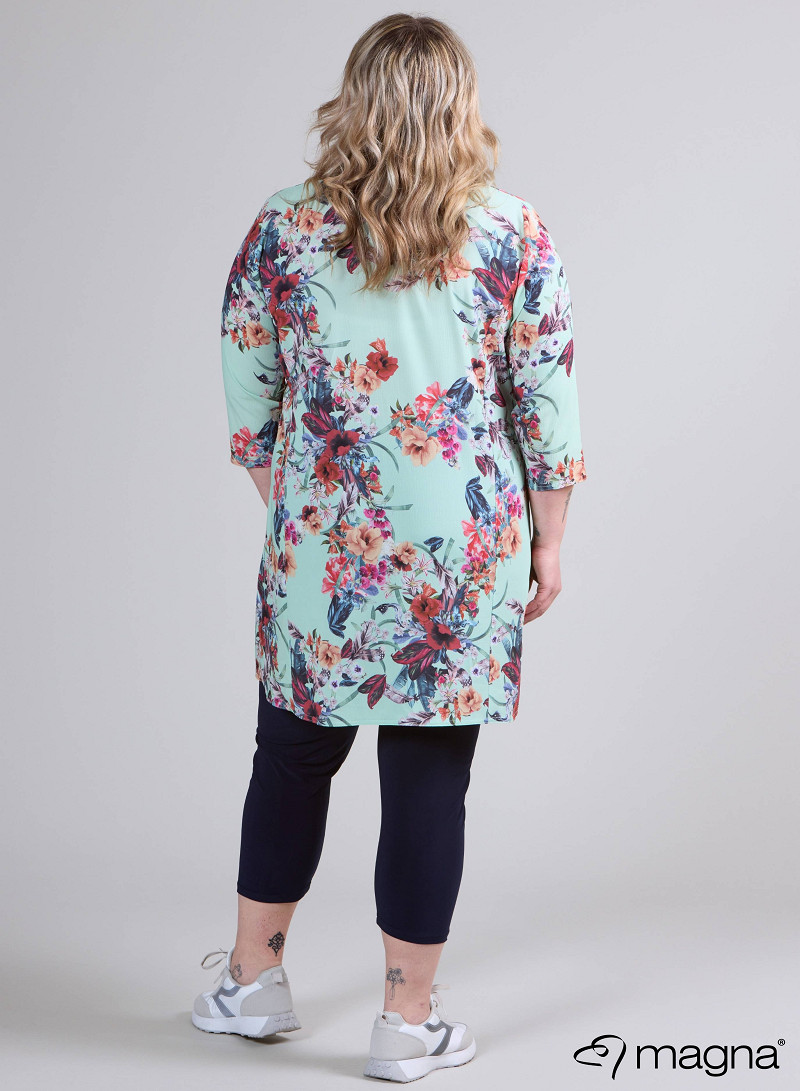 Tuniek met zakken (C-9003-BCHP) 806067-Floral Mint
