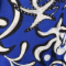 Simple Elastic Band Shirt (A-2502-PRINT) U24060-Groovy Blue