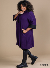 Oversized Long Hoody-Tunic (ZF-SW-1001) 059-Dr.Paars