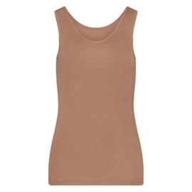 RJ pure color dames shirt  - 217-Cappuccino