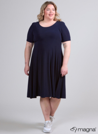 Long A-Line Dress (C-2203) 017-Navy
