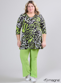Lange basic shirt (B-6004-PRINT) T40008-Art Zebra Lime