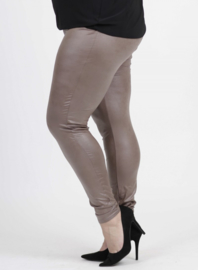 Legging Leather Look (F-23 LL) 061-Taupe