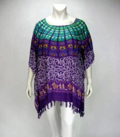 Saron Blouse (06-3250-Greenpurpsquare)