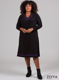 V-Element Dress (ZF-DR-1008-SOL) 059-Dr.Paars