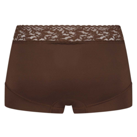 RJ PURE COLOR DAMES SHORT KANT - 218-Espresso